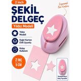 Ofisinn Şekilli Mega Boy Delgeç/şekilgeç 5 cm Yıldız Pembe