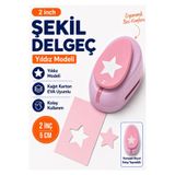 Ofisinn Şekilli Mega Boy Delgeç/şekilgeç 5 cm Yıldız Pembe