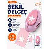 Ofisinn Şekilli Mega Boy Delgeç/şekilgeç 5 cm Yıldız Pembe