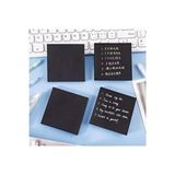 Ofisinn Siyah Yapışkanlı Kare Not Kağıdı Postit 75X75 Siyah Postit 50 Yaprak 4 Adet