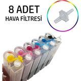 Ofisomi Bitmeyen Kartuş Tankları Için Özel Hava Filtresi 8 Adet