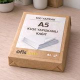 Ofisomi Kuşe Yapışkanlı Sticker Kağıt A5 15X21 Mat 90Gr/m² 100 Adet/Paket