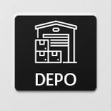 Ofistike Depo Alanı İsimlik Ofis Yönlendirme Kapı İsimlik Depo Tabelası