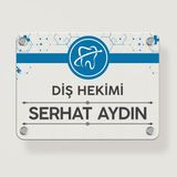 Ofistike Diş Hekimlerine Özel Kapı Tabela Büro Ofis Mini Giriş Tabelası - 1 Adet