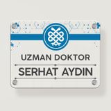 Ofistike Doktorlara Özel Kapı Tabelası - Giriş Tabelası, Ofis Mini Tabela