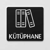 Ofistike Kütüphane İsimlik Ofis Yönlendirme Kapı İsimlik Fotokopi Tabelası