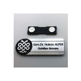 Ofistike Logo Baskılı Mesleklere Özel Tasarımlı Kişiye Özel Yaka İsimliği