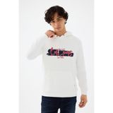 Oft Erkek Sweatshirt F2041912,Beyaz L