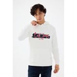 Oft Erkek Sweatshirt F2041912,Beyaz Xxl