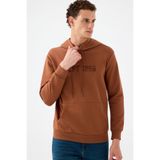 Oft Erkek Sweatshirt,Kahverengi L,8683504464916