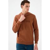 Oft Erkek Sweatshirt,Kahverengi Xxl,8683504464954