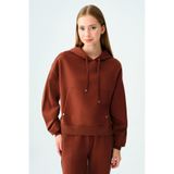Oft Kadın Sweatshirt F2038207,Kahverengi Xl