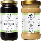 OG natural Organik Keçiboynuzu Pekmezi 300 G + Organik Tahin 300 G