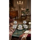 Ogeda Home Buenos Lavanta Çiçekli 6'lı Fincan Takımı-6'lı Mor Çiçekli Türk Kahvesi Fincan Seti