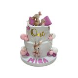 OGELAPARTY LÜKS MAKET PASTA - TAVŞANLI MAKET PASTA - DOĞUM GÜNÜ PASTASI
