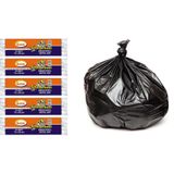 Ögem Endüstriyel Batta Boy Çöp Poşeti 72x95 Cm 70 Lt 10'lu Rulo 5 Paket Siyah