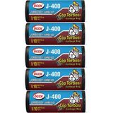 Ögem J-400 Jumbo Boy Çöp Poşeti (80 x 110 Cm) 10 Lu Rulo x 5 Paket Çöp Torbası Siyah