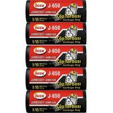 Ögem J-650 Jumbo Boy Çöp Poşeti (80 x 110 Cm) 10 Lu Rulo x 5 Paket Çöp Torbası Siyah