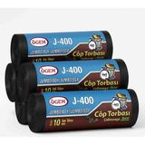 Ögem J400 Jumbo Boy Çöp Poşeti 80*110 5 Rulo ( 50 Adet) - 80 x 110 cm