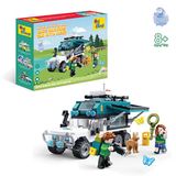 Ogi Mogi Toys Işıklı Mavi Karavan 298 Parça Yapı Seti Eğitici Blok Oyuncak