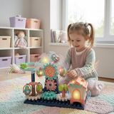 Ogi Mogi Toys Işıklı ve Sesli Dönme Dolaplı Penguenli Lunapark Oyun Seti - Çok Renkli