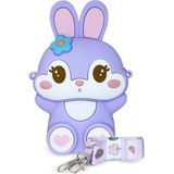 Ogi Mogi Toys Mor Tavşan Omuz Çantası 1 Adet Lila 14x4x11 cm Kız Çocuklar için Eğlenceli Tasarım