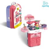 Ogi Mogi Toys Mutfak Oyun Seti 2’si 1 Arada Taşınabilir Sırt Çantası - Çok Renkli