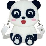 Ogi Mogi Toys Silikon Panda Omuz Çantası 1 Adet Beyaz Renk 19.5 x 6 x 11 cm Ölçülerle Eğlenceli Tasarım