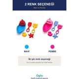 Oglo Plaj Kum Seti Tekne Formlu — Kürek Tırmık Kalıplı Kova Deniz Kum Oyuncakları 3+ Yaş