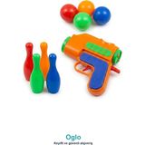 Oglo Top Fırlatan Tabanca 4 Labut 4 Top — Nişan Alma Hedef Vurma Oyunu, Çocuk Aktivite 3+ Yaş - Turuncu