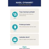 Oglo Top Fırlatan Tabanca 4 Labut 4 Top - Nişan Hedef Vurma Oyunu Yeşil 3+ Yaş
