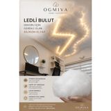 OgMiva Bulut Dekoru İçin Premium Elyaf 1 KG Silikon Elyaf Dolgu Malzemesi Kırlent Yastık Oyuncak Amigurumi