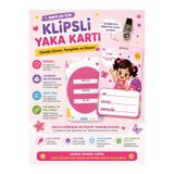 OgrenciDukkanı Anaokul-İlkokul Öğrencileri için Klipsli Yaka Kartı (25 ADET)