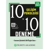 Öğreti Akademi 2024 KPSS Eğitim Bilimleri 10X10 Gelişim Psikolojisi Deneme