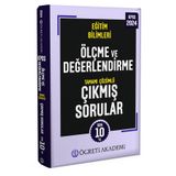 Öğreti Akademi 2024 KPSS Eğitim Bilimleri Ölçme ve Değerlendirme Tamamı Çözümlü Çıkmış Sorular Roman Boy