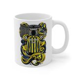 Öğretmen Meslek Taraftar Temalı Öğretmen Kupa Bardak | Taraftar Meslek Temalı Kupa Bardak | Hediye Mug (Fenerbahçe Temalı, Beyaz)