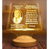 Öğretmene Özel Fotoğraflı 3D LED Lamba - Kitap Şeklinde Kişiye Özel, Mezuniyet Hatırası ve Öğretmenler Günü Hediyesi