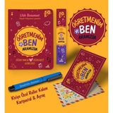 Öğretmenim ve Ben Aramızda Ayraç Kartpostal Kalem - Mavi