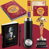 Öğretmenim ve Ben Aramızda - Oscar Heykeli - Termos - İstikbal 2026 Atatürk Ajandası ve Roller Kalem