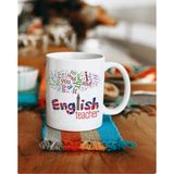 Öğretmenler Günü English Teacher Kupa Bardak - 001-Renkli