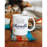 Öğretmenler Günü Matematik Öğretmeni Kupa Bardak - 001-Renkli