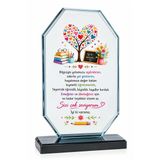 Öğretmenler Gününe Özel Cam Plaket - Öğretmenler Günü Plaketi