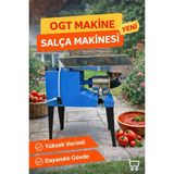 Ogt Makine Mavi Ayaklı Profesyonel Salça Makinesi 3 Hp | Domates Biber Salça Çekme Makinesi