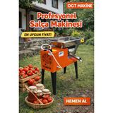 Ogt Makine Turuncu Ayaklı Profesyonel Salça Makinesi 3 Hp | Paslanmaz Domates Salça Çekme Makinesi 700 kg