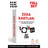 OGTWO 3 Dönem Bir Arada Bebeğimin İlk Zeka Kartları 0-12 Ay Yenidoğan Geliştirici Eğitici Kart Seti