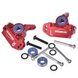 OGUNKE OGRC Alüminyum Alaşım 2WD Ön Tekerlek Bloğu ve Direksiyon Blokları kiti, Bilyalı Rulmanlarla Yükseltme, Traxxas 2WD Slash, Stampede, Rustler (Parça Değiştirme: #3632#3736) Kırmızı