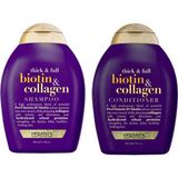 OGX Biotin & Collagen Şampuan Ve Saç Kremi 2'li Set