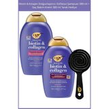 Ogx Biotin & Kolajen Dolgunlaştırıcı Sülfatsız Şampuan 385 ml + Saç Bakım Kremi 385 ml Tarak Hediye