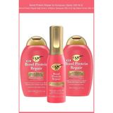 Ogx Bond Protein Repair Isı Koruyucu Sprey 193 ml & Bond Protein Repair Bağ Onarıcı Sülfatsız Şampuan 385 ml & Saç Bakım Kremi 385 ml
