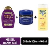 OGX Dolgunlaştırıcı Biotin & Collagen Şampuan 385 ml + LPM Vanilya Sütü Duş Jeli 400 ml + Neutrogena Besleyici Bakım Kremi 300 ml Hediyeli